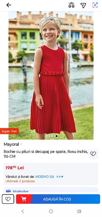Rochie Mayoral masura 116 (5-6 ani)