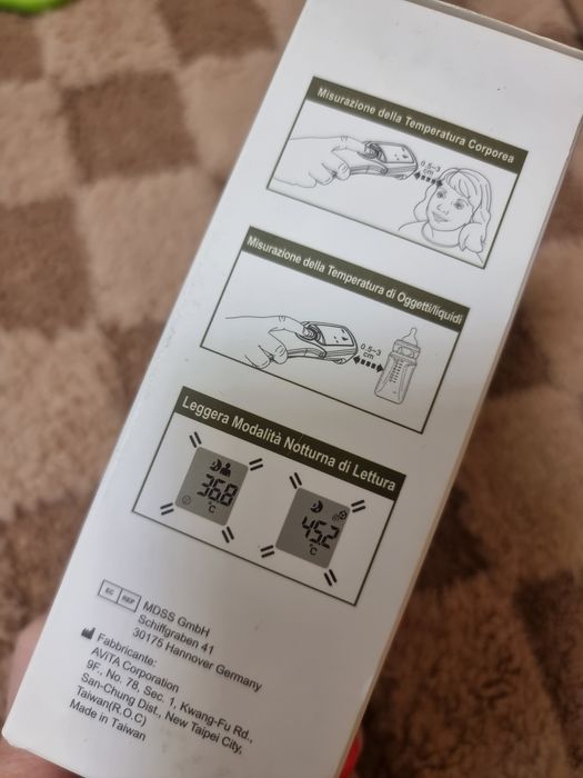 Termometru cu infraroșu, fără contact