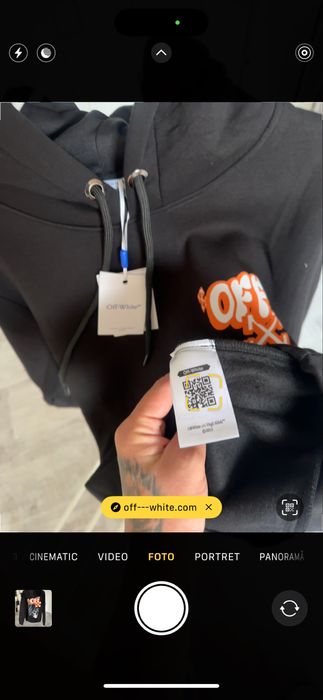 Hanorac OFF White L XL XXL