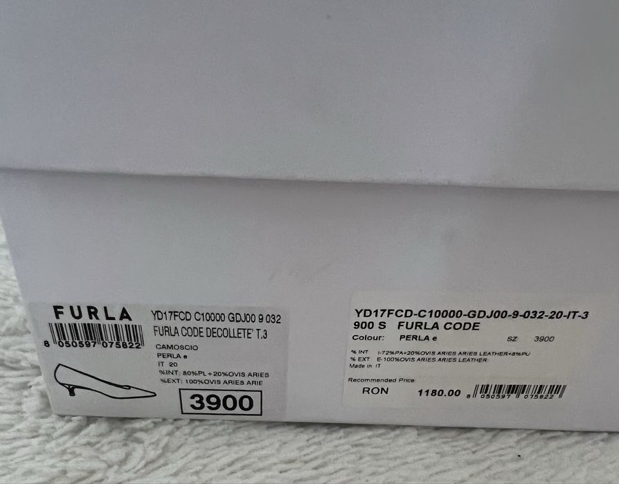 Обувки Furla, 39 номер, 4 см котешки ток