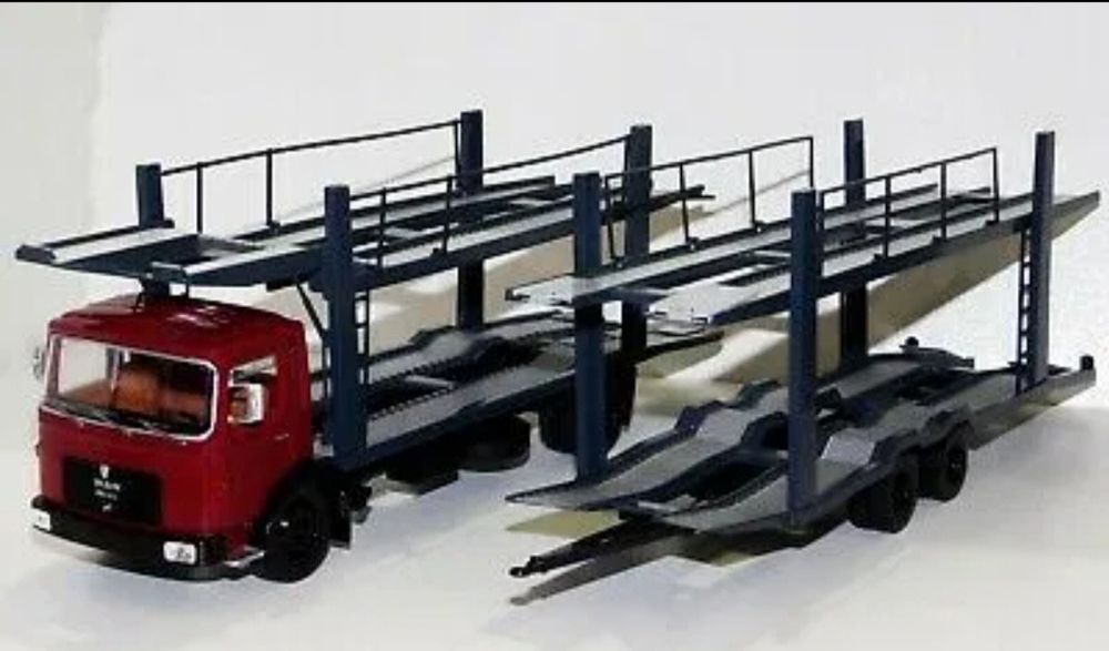 macheta trailer platforma MAN F7