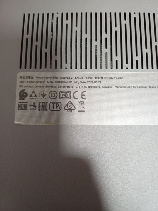 Laptop Lenovo ideapad 3