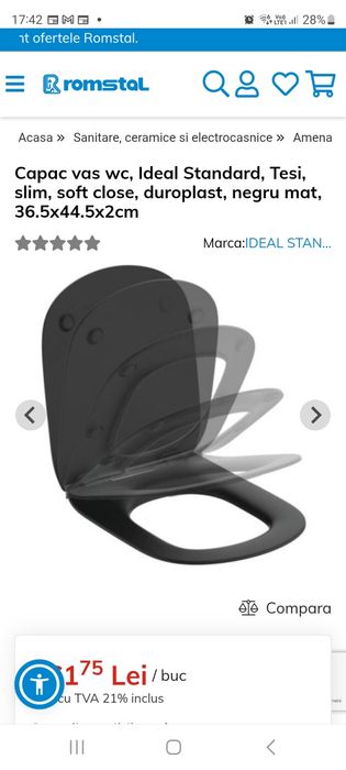 Capac wc Ideal Standard-Romstal