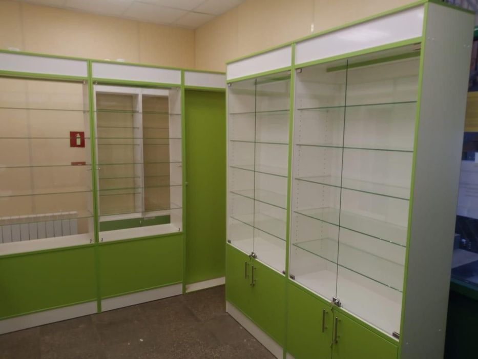 Polka vitrina stelaj Apteka mebel zakaz dorixona oyankli