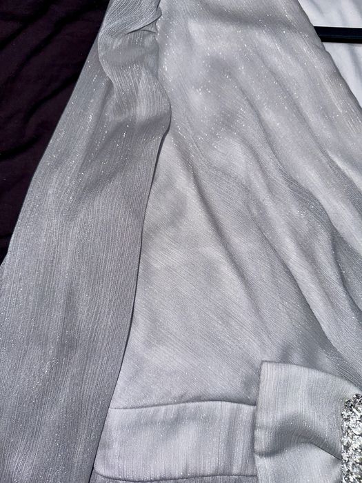 Rochie argintie eleganta