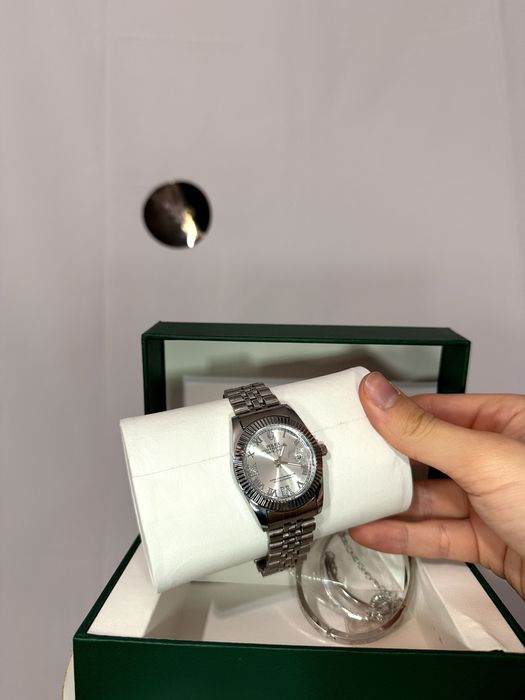 Ceas Rolex Argintiu Premium // Oyster Perpetual Date //