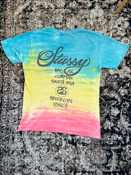 Tricou stussy multicolor