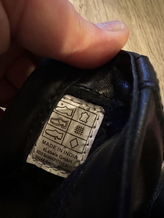 Детски кожени черни боти -26 номер