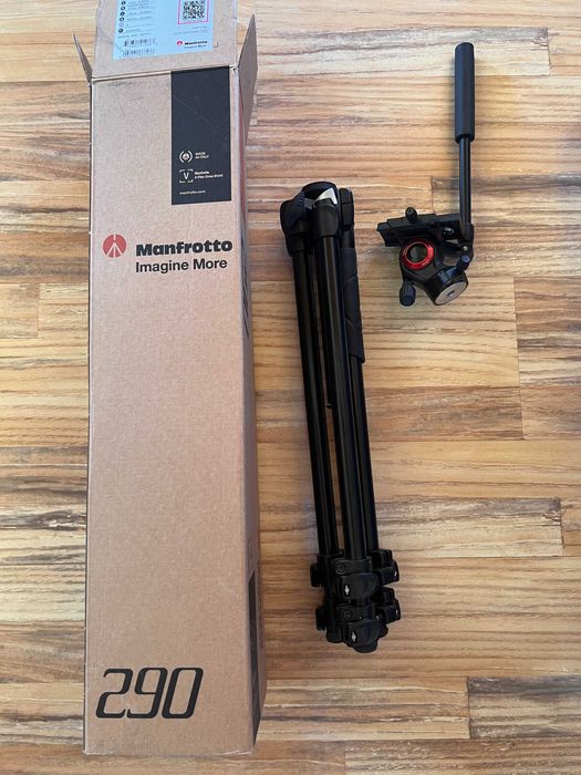 статив Manfrotto 290 Light Комплект + флуидна видео глава Befree Live Fluid Head