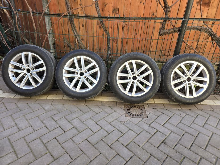 Jante aliaj Golf 6-7 16" cu anvelope Continental
