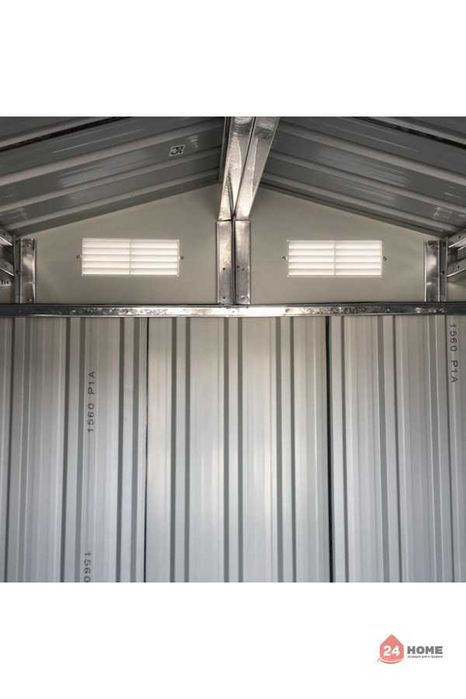 Градинска барака за инструменти SUNNY сива, 125×195х197 cm ДхШхВ