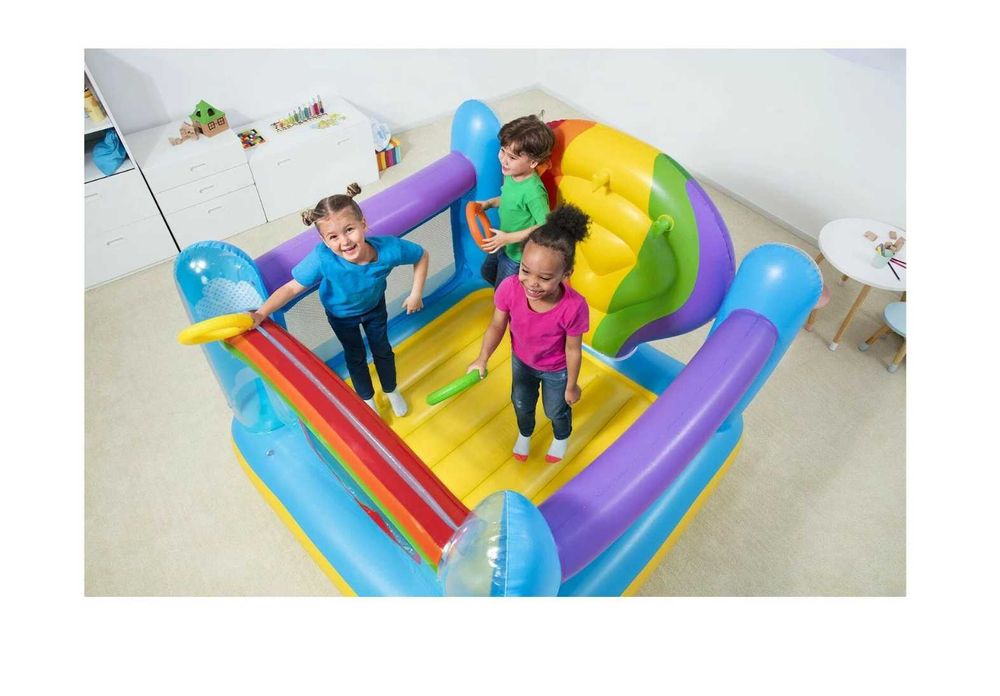 Батут Bestway-175х137 см. макс вес-85 кг. Доставка бесплатно