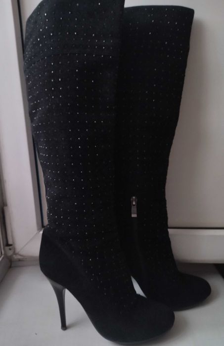 Сапоги замшевые р. 35