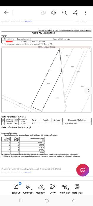 De vânzare teren extravilan