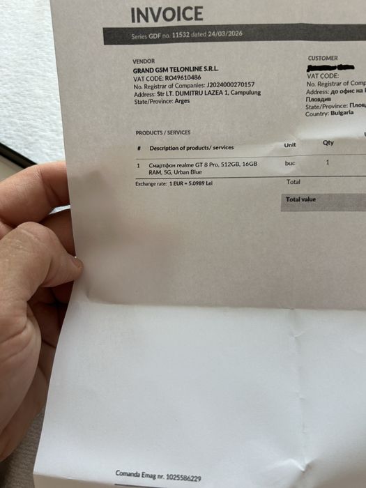 Realme GT 8 Pro 512gb/16gb в гаранция
