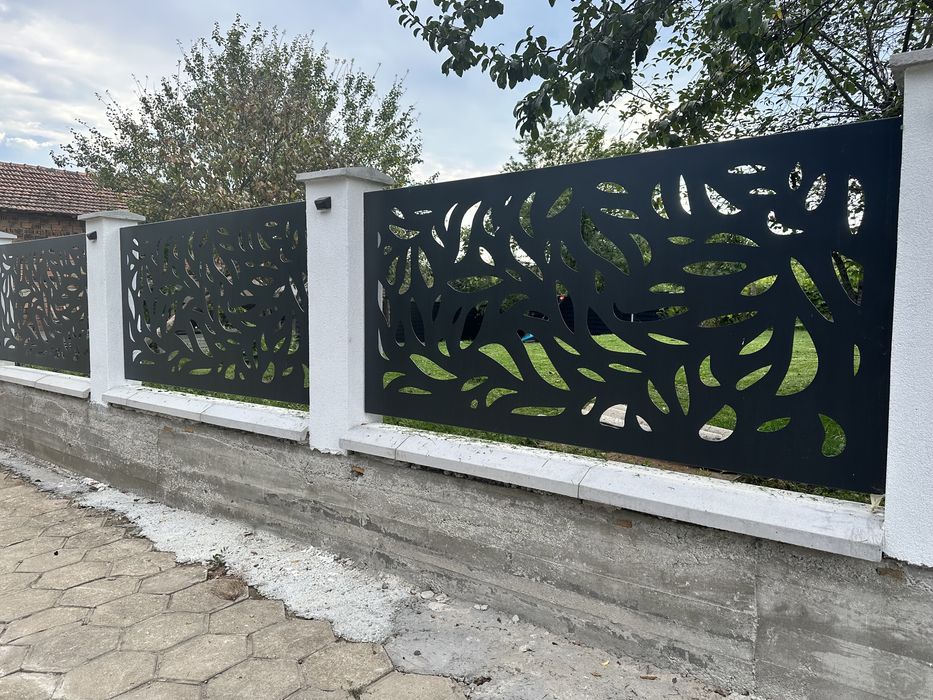 Лазерни метални пана за огради, парапети и декорации