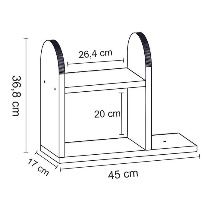 Многофункционален кухненски рафт от дърво,органайзер за плот