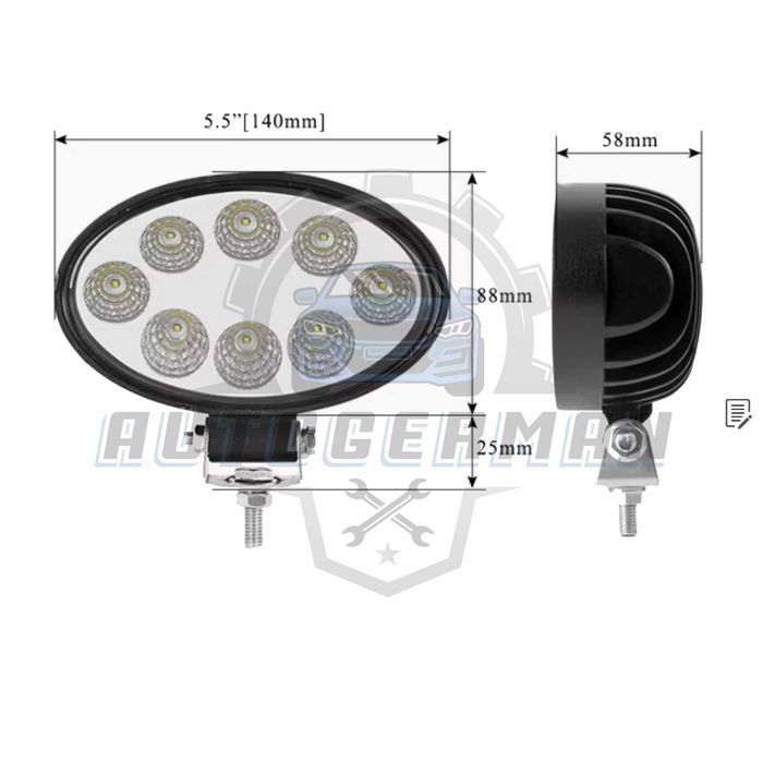 LED Прожектори висока мощност 24W off-road 4х4 атв SUV джипове мотор