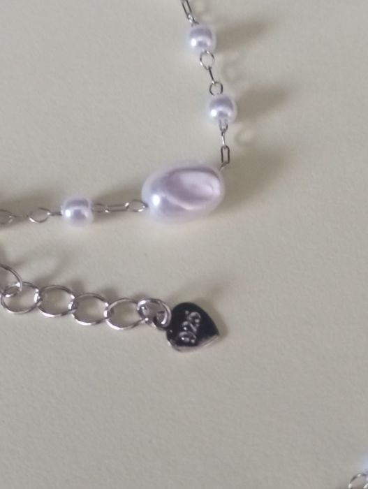 Set cercei și colier argint 925 cu perle