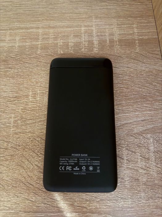 Baterie externă Cellara negru mat 10.000 mAh