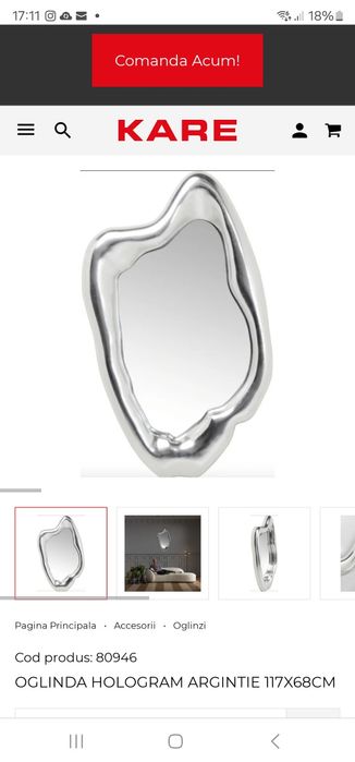 Oglinda Kare 117/ 68 cm