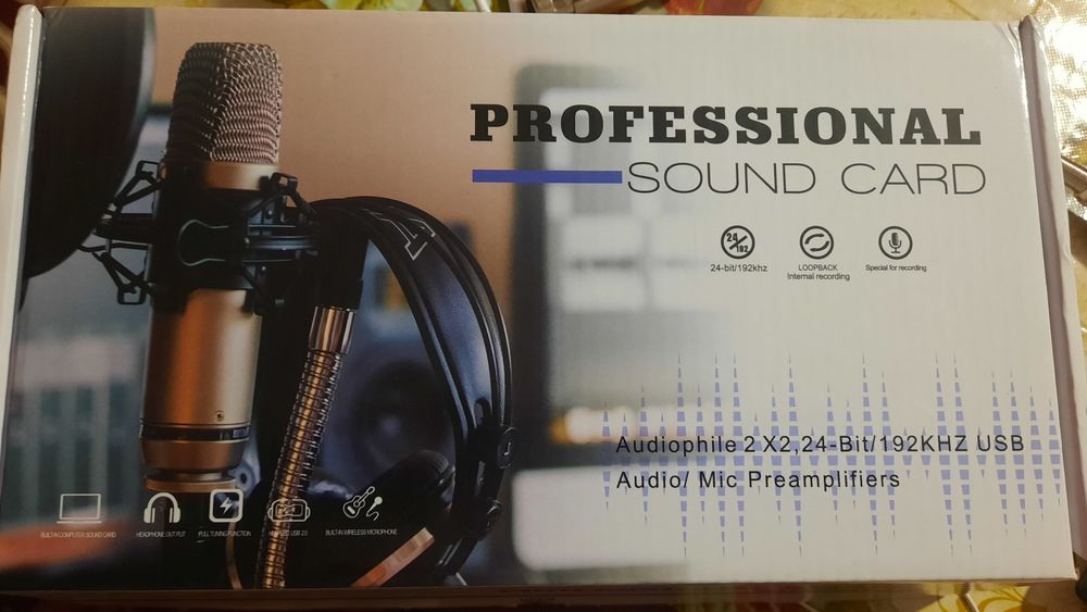 Звуковая карта. Для студия записи
