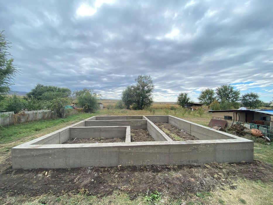 Заливка фундамента