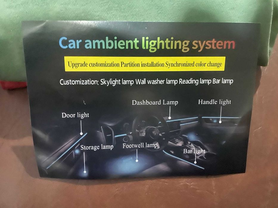 lumini ambientale auto premium 18 in 1 piese de Neon Acrilic,pret ok