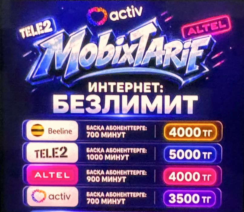 семейный тариф Безлимитный интернет