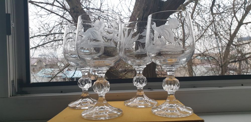 Фужеры богемия глухарь 4 шт