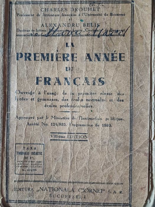 Cărți interbelice=vechi L.Franceză și românești
