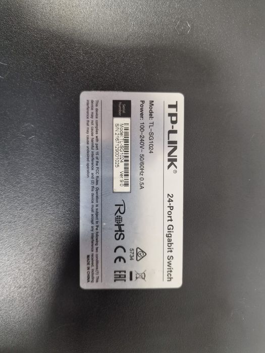 Коммутатор (Switch) Tp-Link TL-SG1024