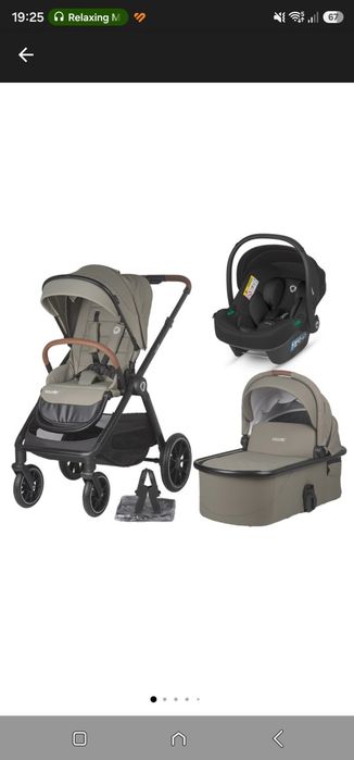 Carucior bebe Coccolle  modular 3in1 verde