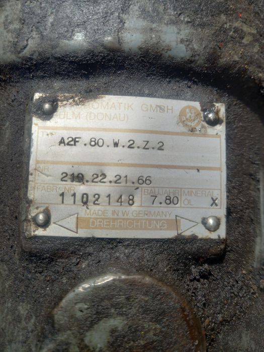 hidromotor / pompă hidraulică / motor hidraulic excavator