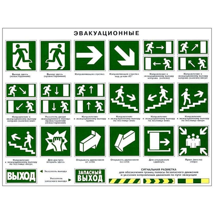 Табло выход  таблички  наклейки