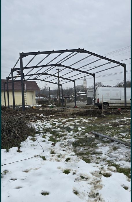 Structuri hale metalice 11X28m din profile IPE