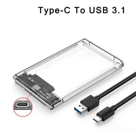 новые USB 3.1 (type C) Боксы для HDD -  - гарантия - доставка