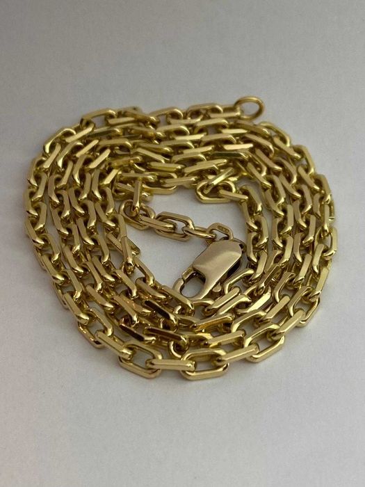 Lant superb aur galben 18k +pandantiv cu turmalin + diamant 0.3ct