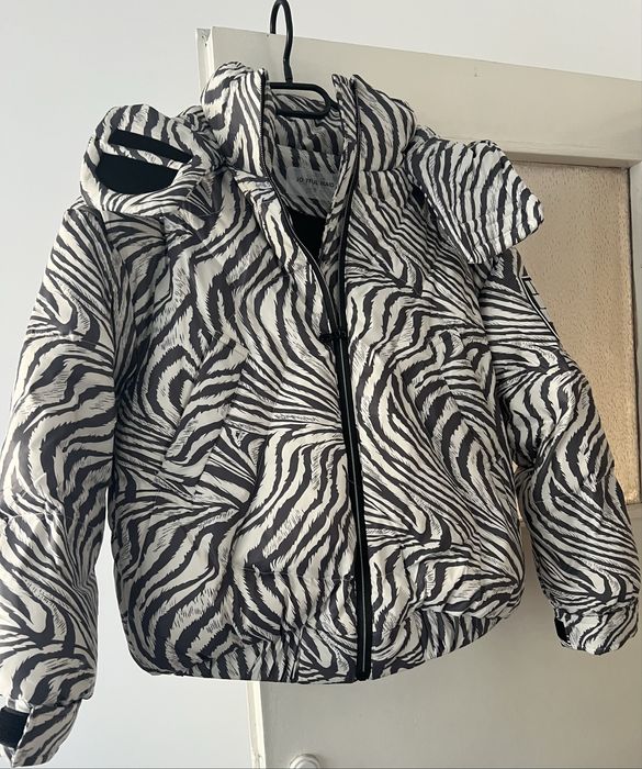 Зимно яке с гъши пух и яка от лисица