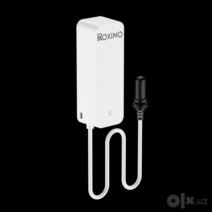 Умный Wi-Fi датчик темп. и влажности с внешним зондом ROXIMO SWTHP01