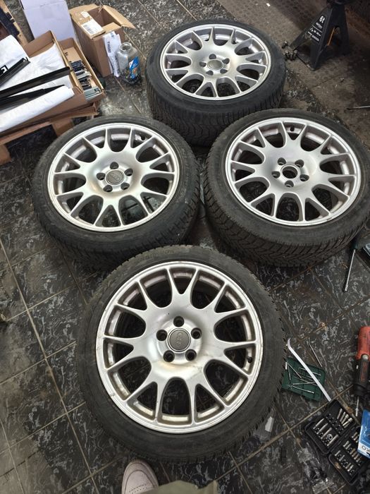 Оригинални Audi BBS CH джанти+зимни гуми 18" 8J ET43 5×112