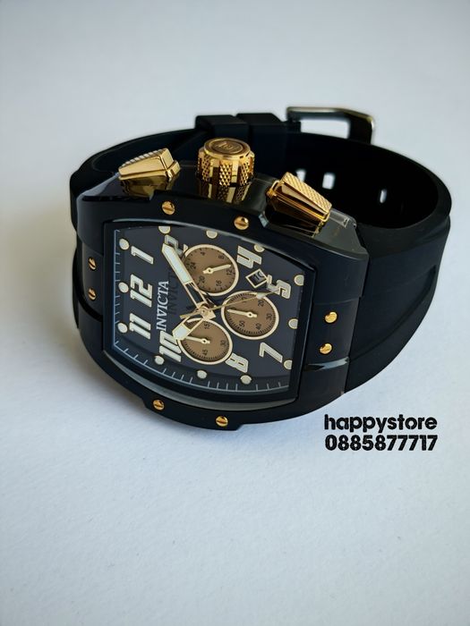 INVICTA Ghost black/gold 47 mm, Инвикта нов ръчен часовник
