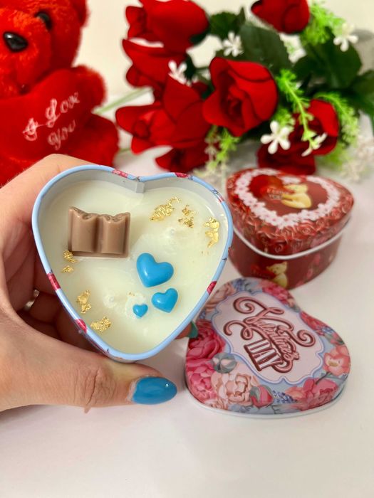 Подарък за Св.Валентин/Свещи за Св.Валентин/Св.Валентин