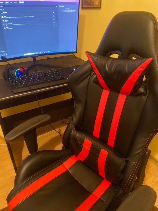 Vând set up gaming plus monitor curbat de 280Hx