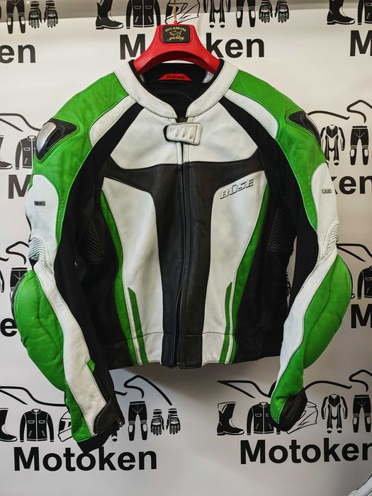 Costum moto piele BUSE cu cocoasa marime 58