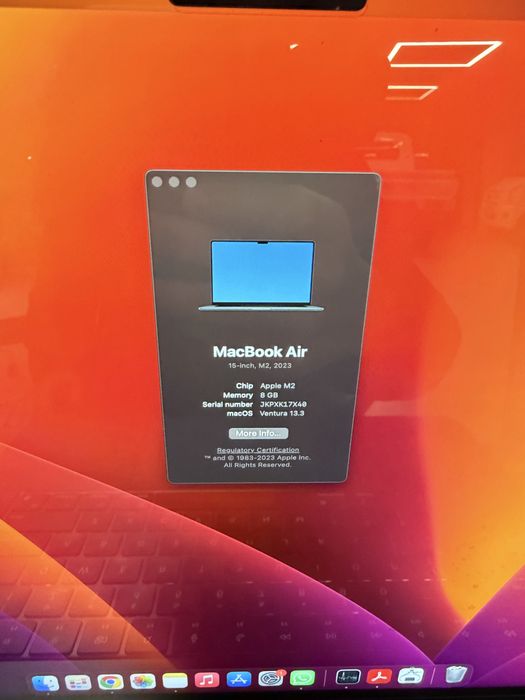 Apple mac book air 15 M2