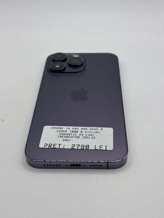 Iphone 14 Pro Max 128GB Grad B Garantie 24 luni Rate zonemag.ro