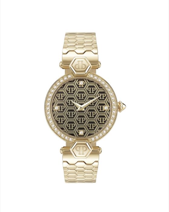 уникален златен часовник Philipp Plein