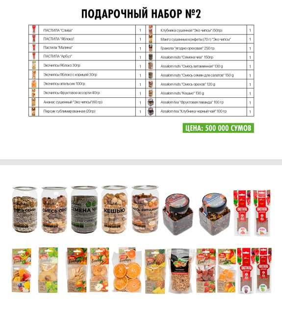 Korparativ sovg'a STANDART nabor -500 000 so'm