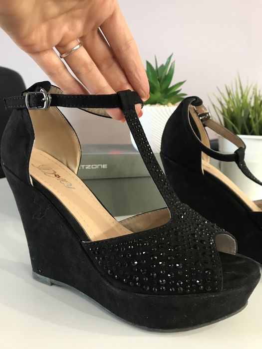 Дамски елегантни сандали на ток , размер 36